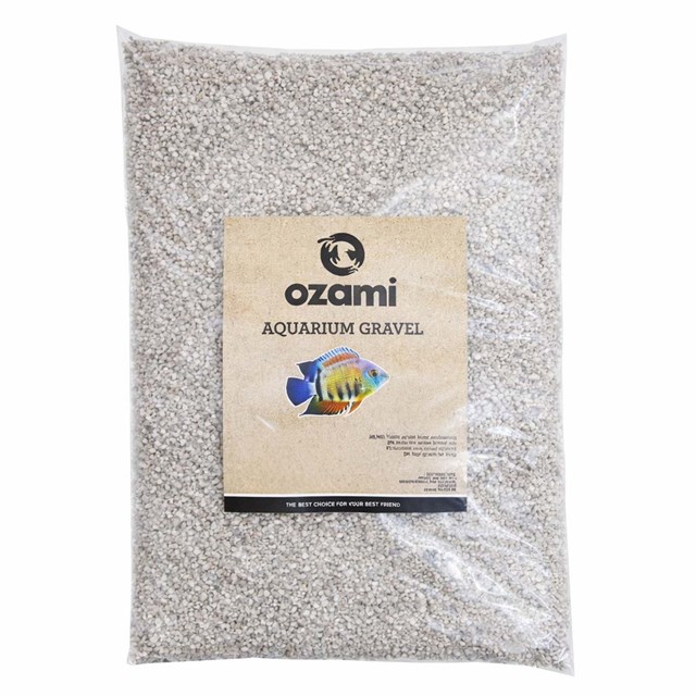 Akvariegrus Kvarts - Grå - 2-3 mm - 2 kg