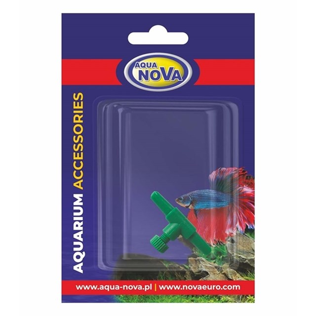 Aqua Nova Luftkran - Grön - 4/6 mm - 1-väg