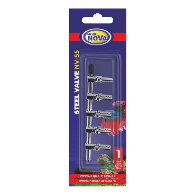 Aqua Nova Förgrening i metall - 4/6 mm - 5-väg