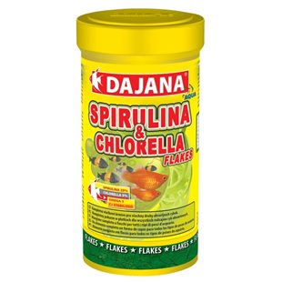 Dajana Spirulina & Chlorella Flakes - Flingor - 250 ml