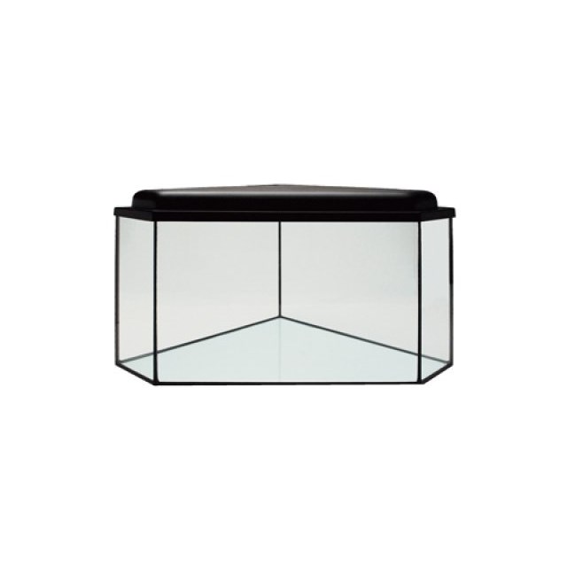Hörnakvarium 129 liter - med belysning