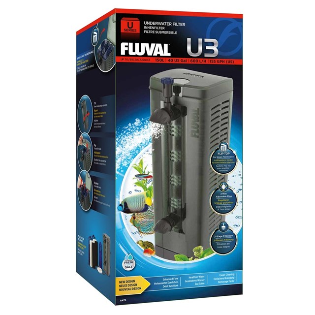 Fluval U3 - Innerfilter - 600 l/h