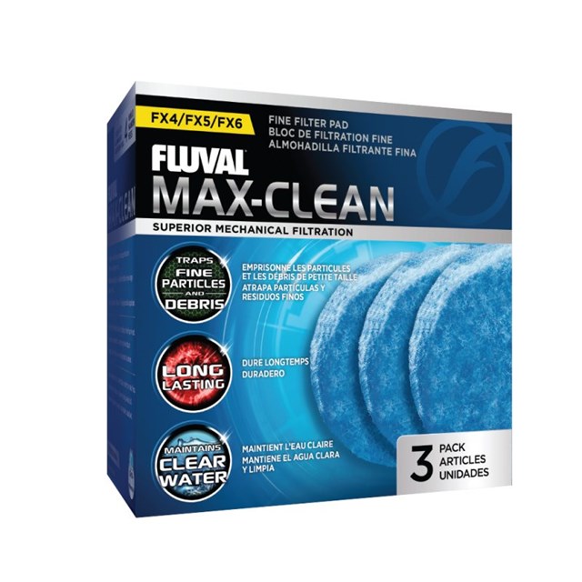 Fluval Max-Clean - Filtermatta FX-serien - 3 st