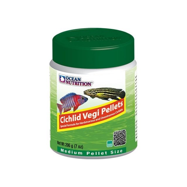 Ocean Nutrition - Cichlid Vegi Pellets Medium - 200 g