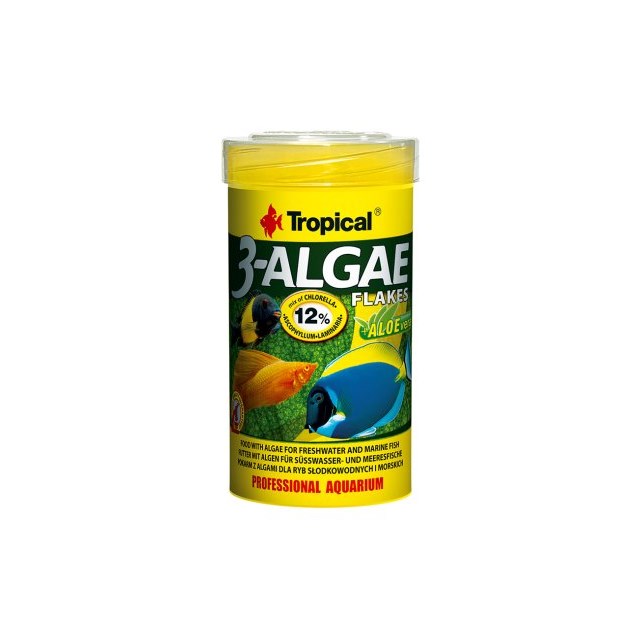 Tropical 3-Algae Flakes - Flingor - 100 ml