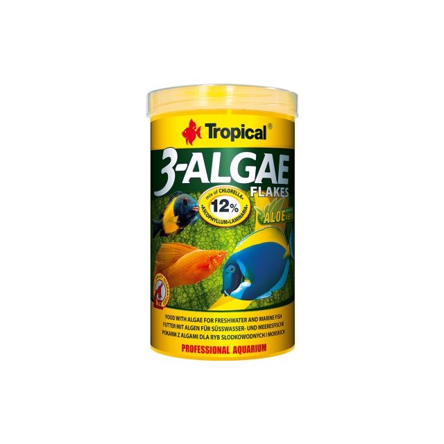 Tropical 3-Algae Flakes - Flingor - 1000 ml