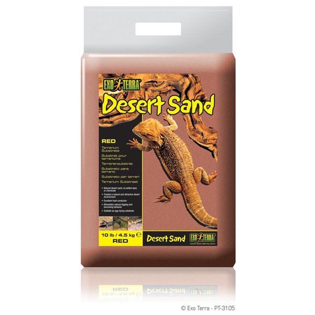 Exo Terra Desert Sand - Röd - 4,5 kg