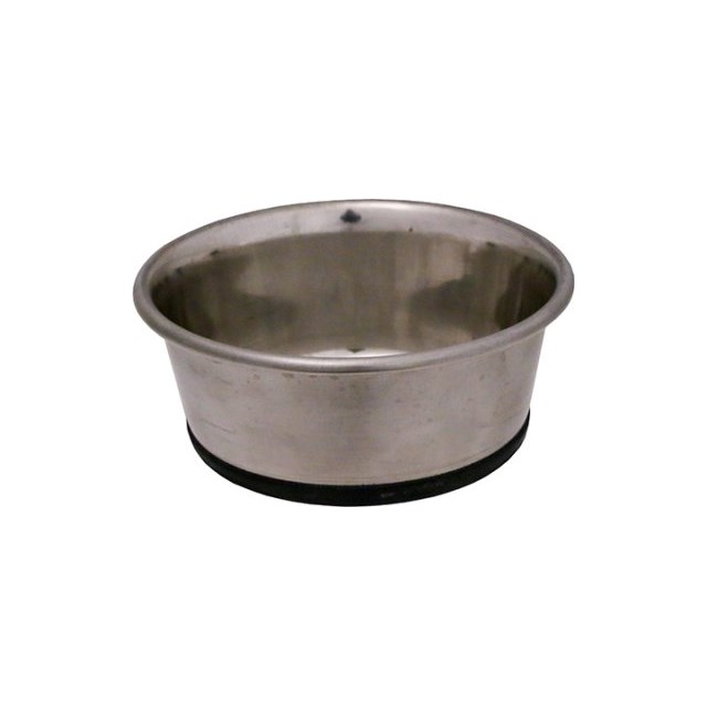 Hundskål - Rostfri - Anti-Slip - Tung - 2750 ml - 23,5 cm