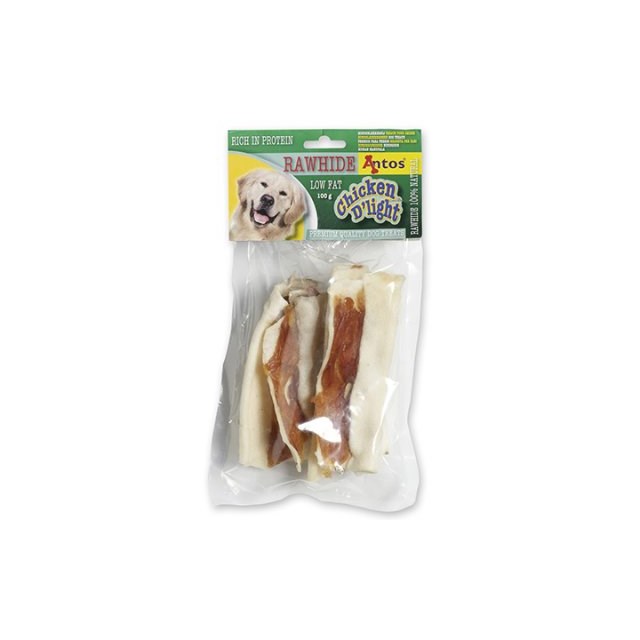 Hundsnacks Chicken D´Light Rawhide 100g - [20-pack]