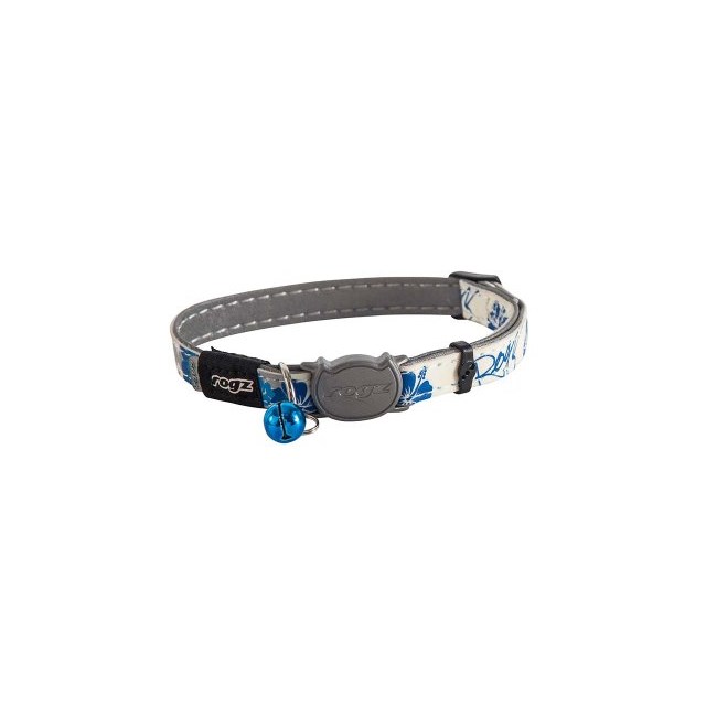ROGZ Glowcat halsband - Blå - 20-31 cm
