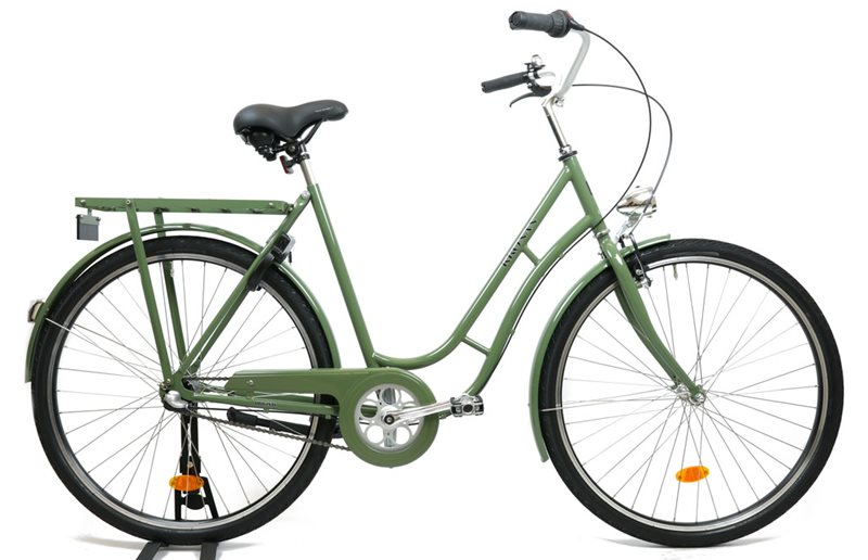 Kronan Damcykel Original D3 3-Växlad Olivgrön