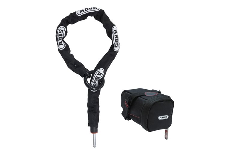 Abus Plug-in Kätting 85 cm/8 mm 2.0 till ringlås m/väska ACH 2.0 8KS/85BK + ST950