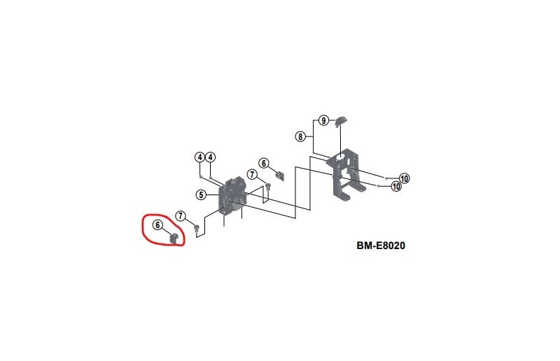 Shimano Rubber M8 Fixing