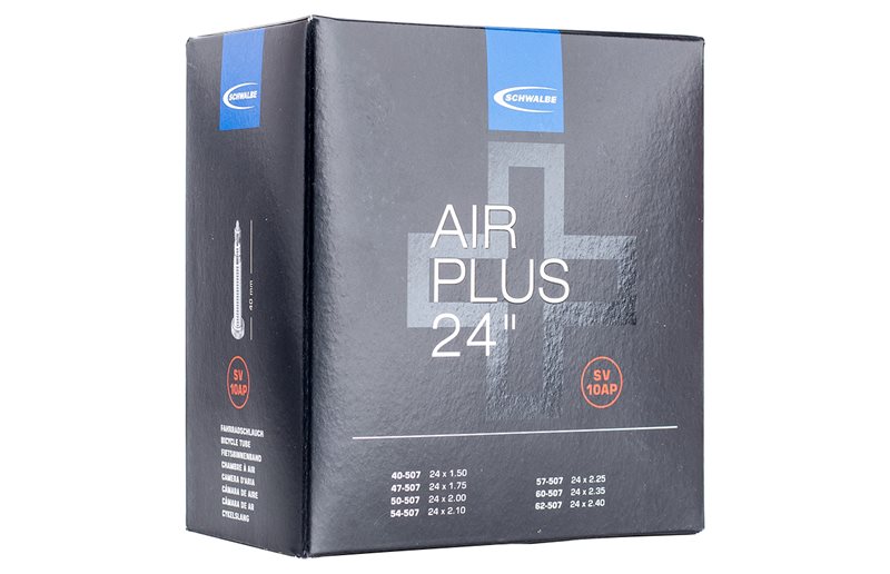 Schwalbe Sykkelslange Air Plus SV 10AP (40-62x507) Racerventil 40 mm