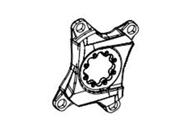 Sram Chainring, Guard, Spider for Red/Fo