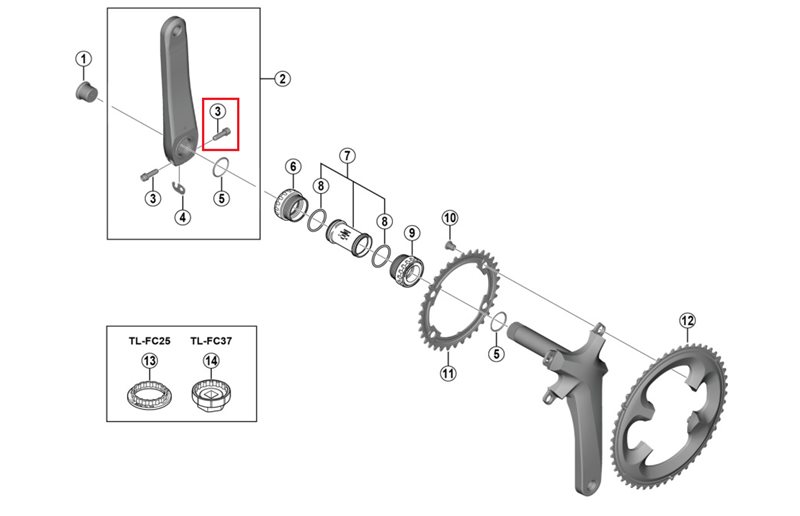 Shimano Clamp Bolt M6X21 Fc-M8100