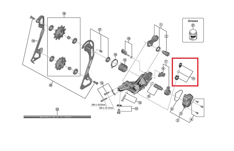 Shimano Cable Adjusting Bolt Unit Rd-R70