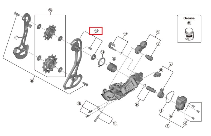 Shimano Ytre Plateassembly Rd-Rx815