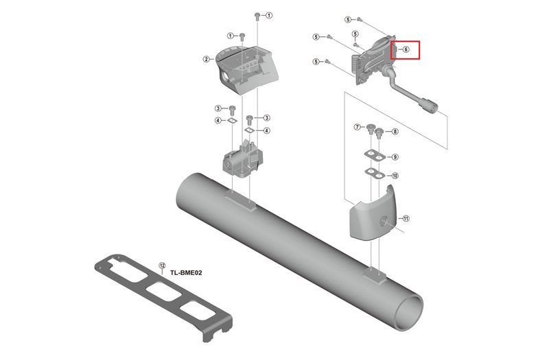 Shimano Upper Case Assembly 300 Bm-E8010