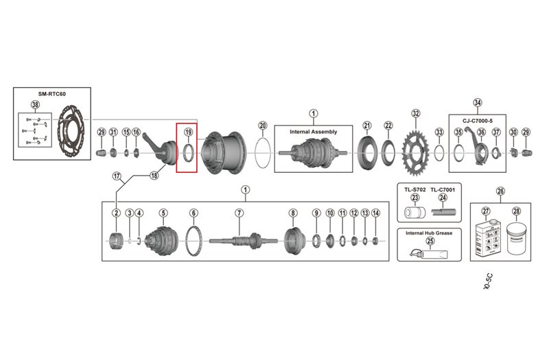 Shimano Kugleleje B (3/16"X16)