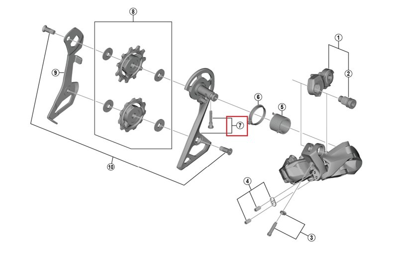Shimano Outer Plate& Fixing Bolt