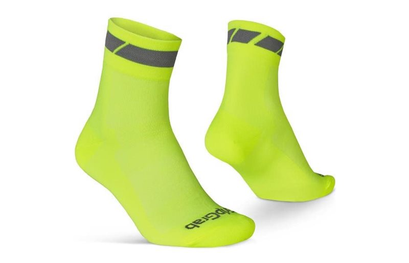 GripGrab Classic Høje Sommersokker Yellow Hi-Vis