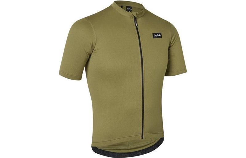 Sykkeltrøye GripGrab EXPLR Merinotech Short Sleeve Jersey Olive Green