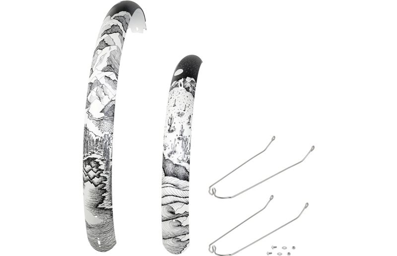 Electra Townie Path Go! Aluminium skärmsats 27.5", Front and Rear