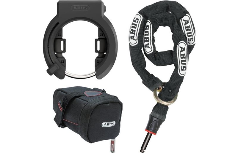 Abus Ramlås 6950M X-PLUS GRANIT med kätting och väska 6KS/130 + ST 5950