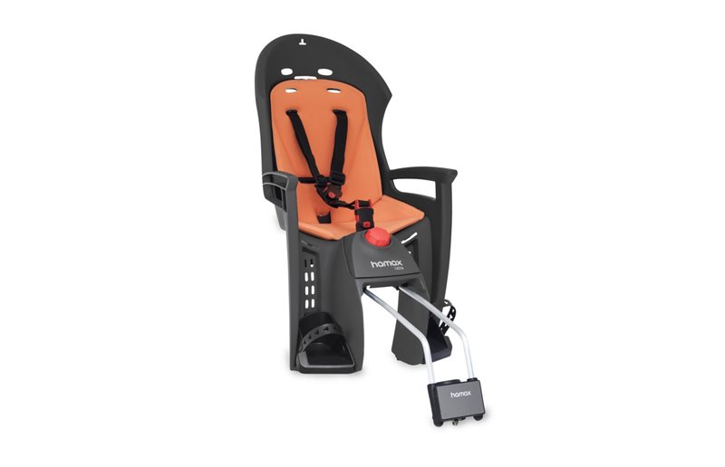 Hamax Cykelsits Siesta Med Ramfäste Grey/Orange Padding