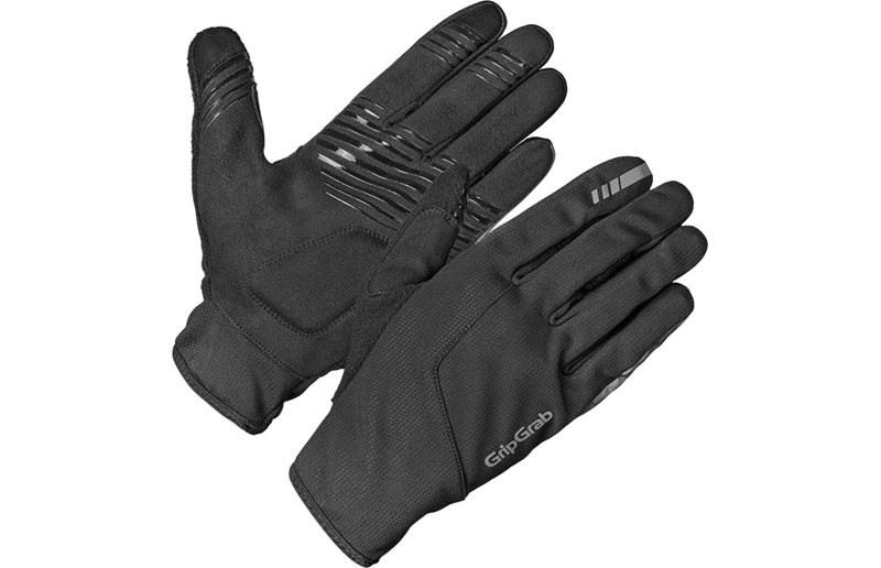 Cykelhandskar GripGrab Hurricane 2 Windproof Spring-Autumn Gloves Black