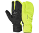 Pyöräilyhanskat GripGrab RIDE Windproof Deep Winter Lobster Gloves Yellow Hi-Vis