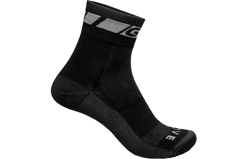 Pyöräilysukat GripGrab Merino Regular Cut Socks Black