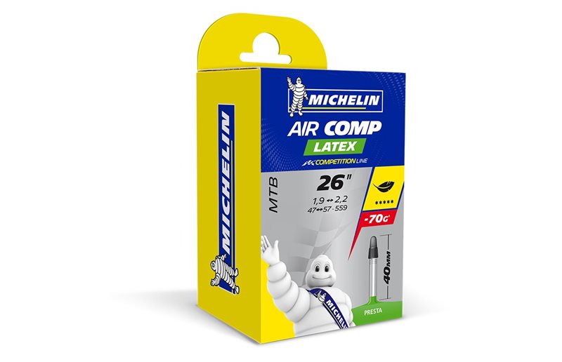 Michelin Cykelslange Aircomp Latex tube 32/42-559 Racer ventil 40 mm