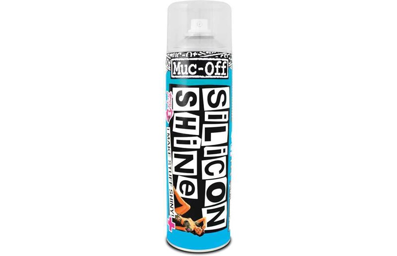 Silikonisuihke Muc-Off Silicone Shine - Viimeistelyyn ja jousituksen voiteluun