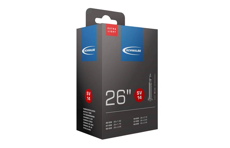 Sisärengas Schwalbe SV 14 Extra Light 26" 40/60-559 PV Presta-venttiili 40mm