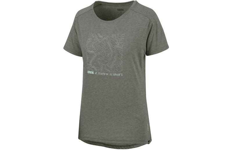 IXS Flow Contour SS Tech Tee Women Graphite