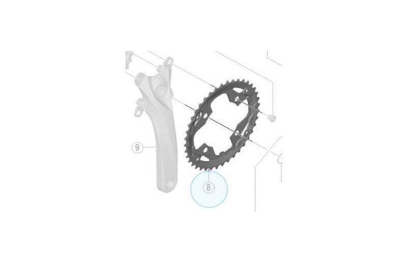 Shimano Drev Acera Fc-M3000 Ax 96 Bcd 9 Växlar 40T Svart