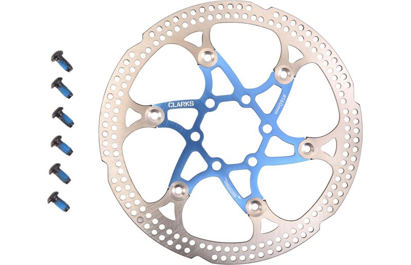 Clarks CFR-10FA Floating Brake Disc 6-Bolt 203mm Blue