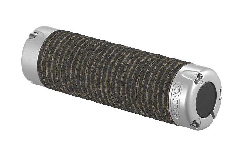 Brooks Plump Leather Grips Black