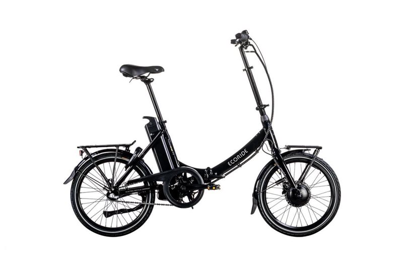 Sammenklappelig Elcykel Ecoride Flexer 20 AXS Fold H-3 sort