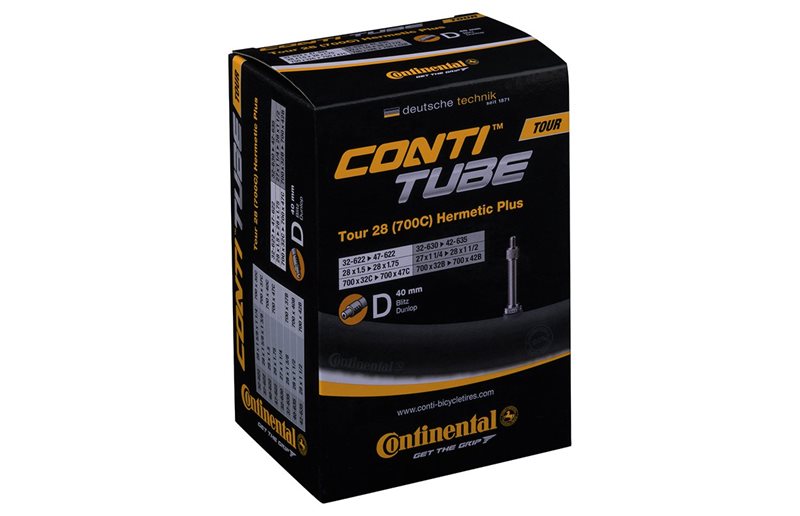 Sykkelslange Continental Tour Hermetic Plus 28" Dunlop 40mm 32/47-622/42-635