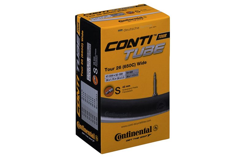 Sykkelslange Continental Tour Wide 26" Presta 42mm 47/62-559