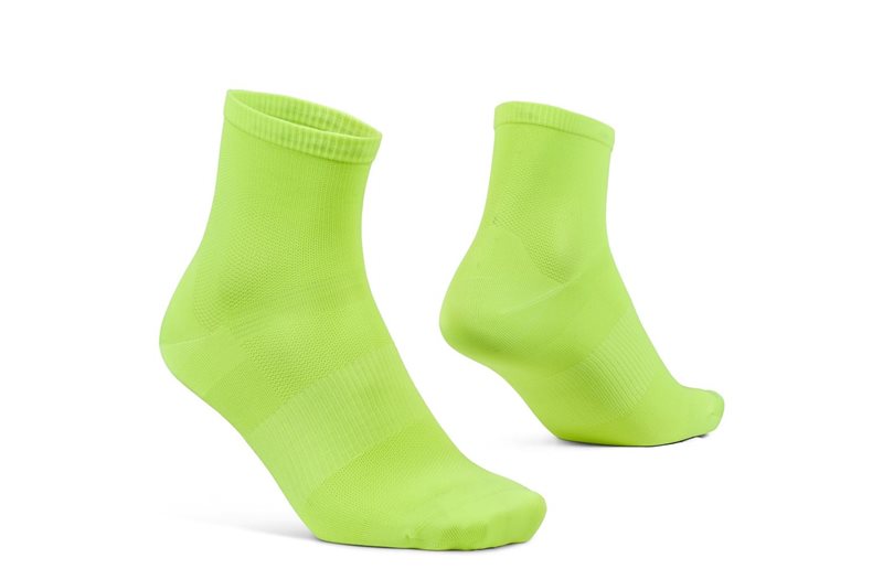 Gripgrab Sykkelstrømper Lightweight Airflow Kort Gul Hi-Vis