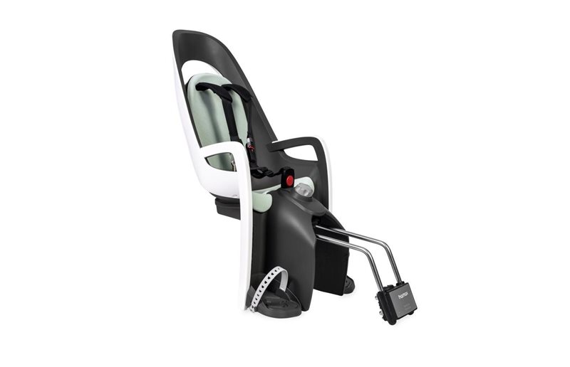 Hamax Cykelsits Caress Med Ramfäste Grey/White/Mint Padding