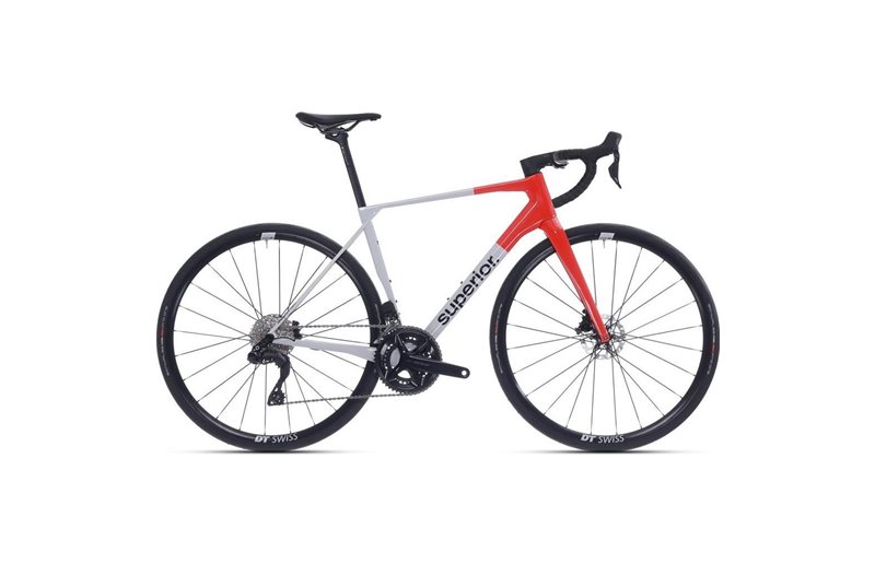 Superior Racercykel X-road 9.5 GF Gloss Grey/Orange Red