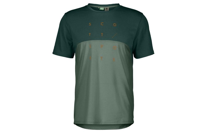 Scott Cykeltröja Herr Trail Flow DRI SS Lush Green/Haze Green
