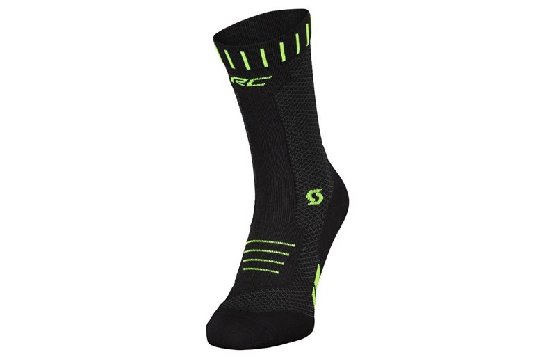 Scott Löparstrumpor RC Running Crew Black/Safety Yellow