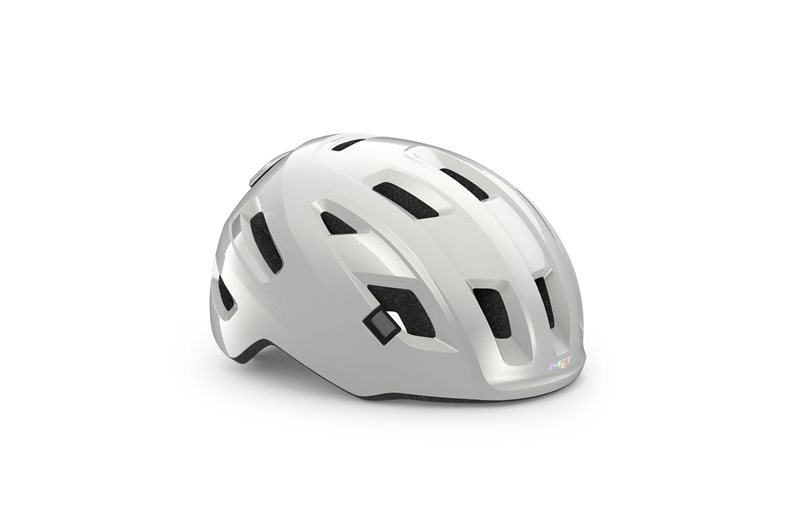 MET Cykelhjälm E-Mob White/Glossy