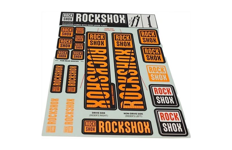 RockShox Tarrat Sticker Set for Single Crown For /Pike/Lyrik/Domain/Revelation:lle